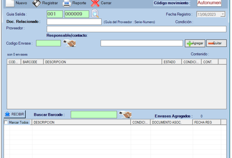 Reportes del sistema